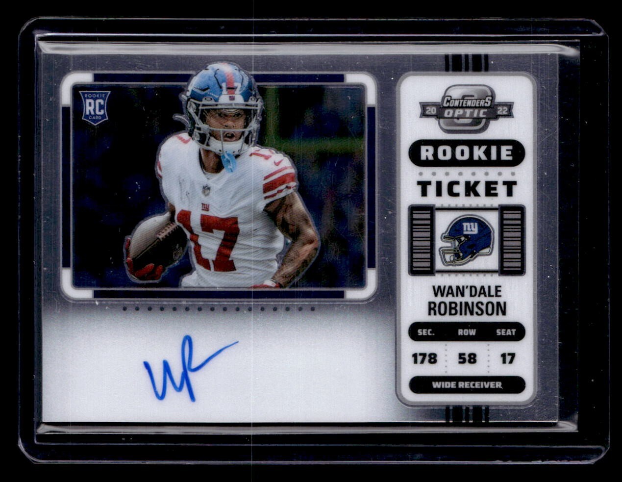 2022 Panini Contenders Optic Silver VARIATION Prizm* Wan'Dale Robinson * Auto RC