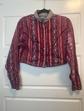 Wrangler Blues Vintage Long Sleeve Crop Top Button Down