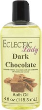 Dark Chocolate Bath Oil - Scented Body Oil - Relaxing  Moisturizing Bathing