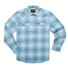 Howler Brothers L  H Bar B Tech Pearl Snap Hombre plaid farm NEW NIB