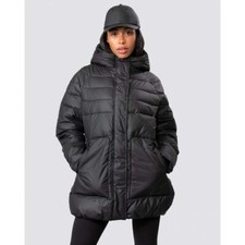 Nwt Hunter Women's Intrepid Mjd Length Shell Coat Black Size Small New With Tags
