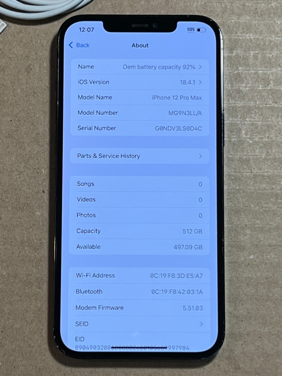 Apple iPhone 12 Pro Max 512GB Pacific Blue Unlocked A2342 Read | eBay