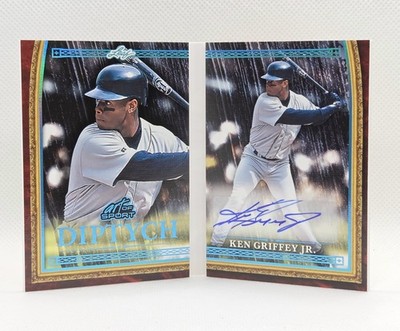 2026 Leaf Art of Sport Ken Griffey Jr. Auto Diptych Booklet 5/7 Mariners HOF