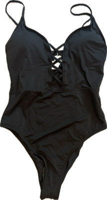 New Roxy Women's One Piece Lattice Front Swimsuit