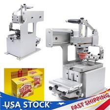 Manual Ink Cup Pad Printing Machine Manual Press Printer w/Silicone Pad 80 120mm