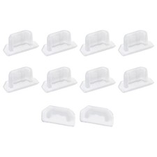 Silicone Micro USB Anti-Dust Stopper Cap Cover Clear 10pcs