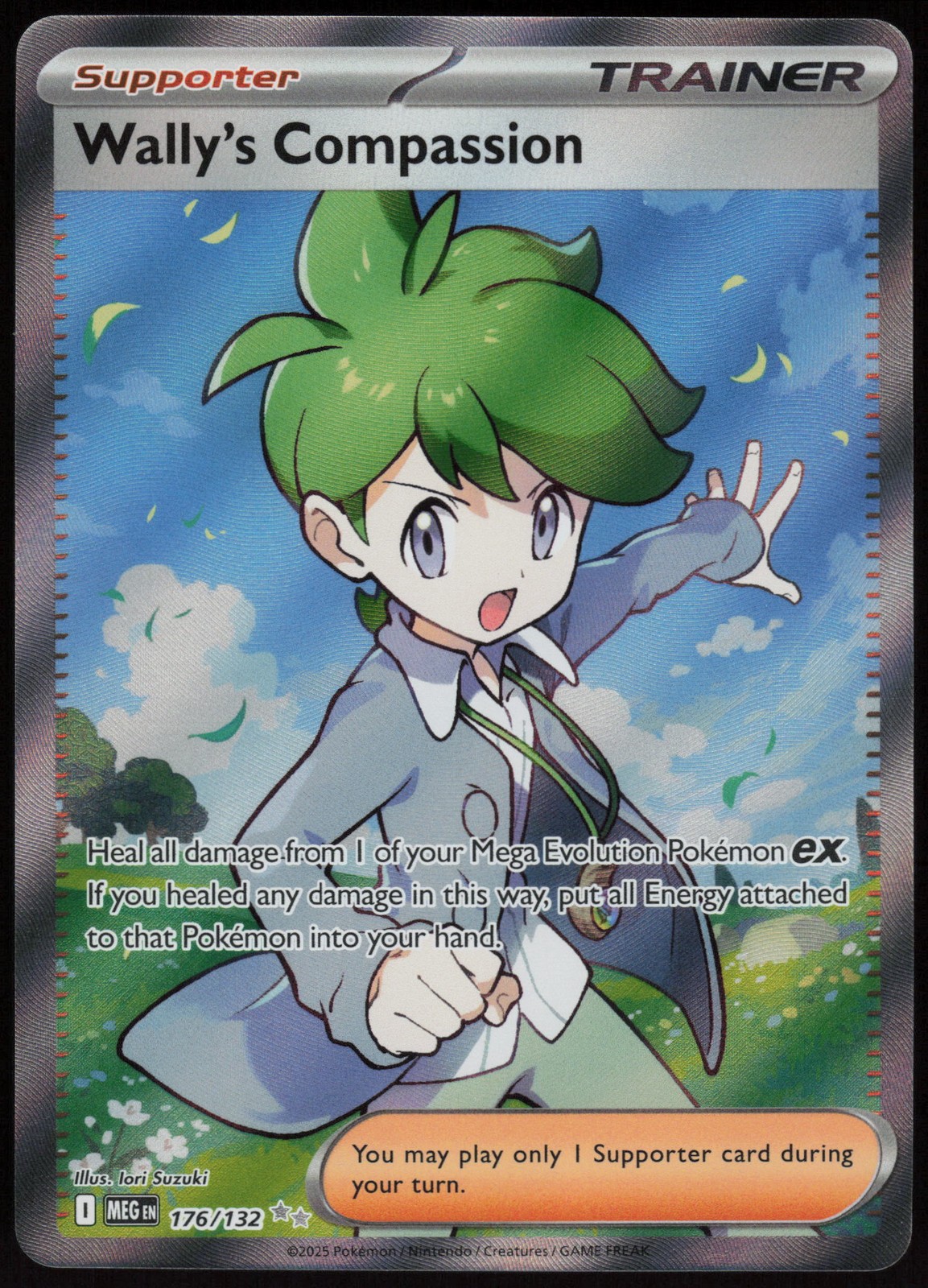 Wally's Compassion Ultra Rare ME01: Mega Evolution 176/132 NM
