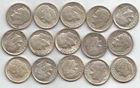 LOT OF 15 NICE SILVER ROOSEVELT DIMES (pre-1965)  $1.50 FACE VALUE - TAKE A L@@K