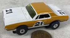 Vintage 1960's Aurora Tjet HO Slot Car 21 Cougar