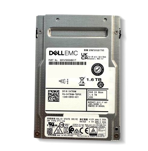 Disque SSD DELL 4TRHM (Kioxia KPM7XVUG1T60) 1,6 To -