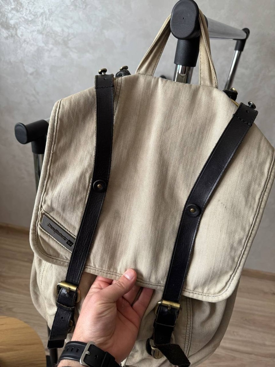 Vintage Y2K Diesel Japanese Style Leather Backpack Bag | eBay