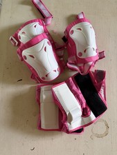 Bone Shieldz Cruiser 3000 Knee Elbow Wrist Guards PINK Size Junior USED