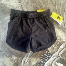 NEW Black All in Motion Girls Youth Shorts Size Small/6 Activewear Lined NWT