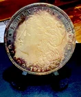1921 Morgan  Dollar UNCIRCULATED Monster Toning Overse And Reverse -BB