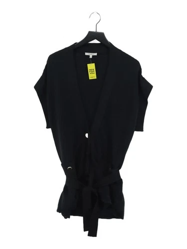 Max Mara Women's Cardigan S Blue 100% Cotton V-Neck Cardigan