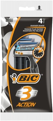 BIC Einwegrasierer 3 Action für Männer 4er Pack