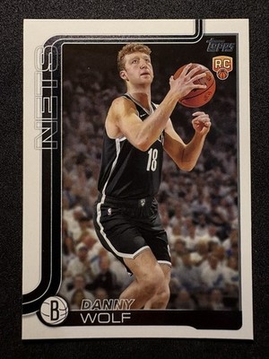2025-26 Topps Flagship #227 Danny Wolf Brooklyn Nets Basketball Card Rookie RC