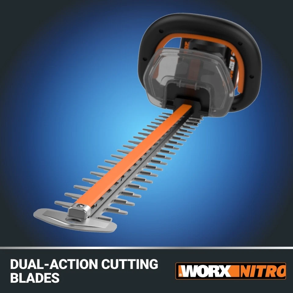 Worx Nitro 40V 24" Cordless Hedge Trimmer WG286-SR - Image 3 of 4