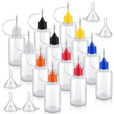 12 PCS Precision Tip Applicator Bottles, 30ml Needle Squeeze white