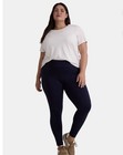 Terra and Sky Navy Blue High Rise Full Length Leggings 3X (24W-26W) NWT — photo 6