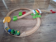 Brio Eisenbahn gebraucht erstes Set 63372700 mit anderer Lok und Anhänger