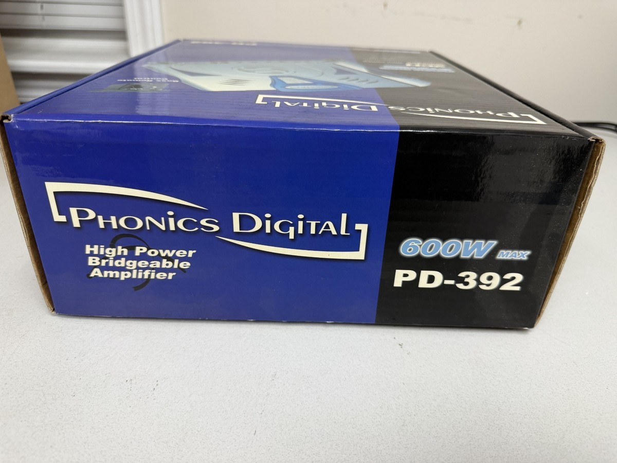 PHONICS DIGITAL PD-392 2-CHANNEL 600 WATTS CAR AUDIO AMPLIFIER | eBay