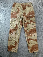 US Military Chocolate Chip BDU Desert Camo Cargo Pants Small 29x32 Vintage 