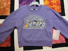 Disney Parks 100th Year Anniversary Mickey Purple Sweatshirt Size 5/6 Children's