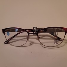 New Jimmy Crystal NY Amethyst Purple Eyeglass Frames Swarovski Demo Lens 140