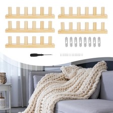 Wooden Knitting Loom Kit DIY Blanket Frame Chunky Knit Blanket Loom