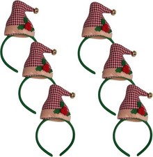 Wowser Festive Christmas Headband, Fun Party Accessories, 9Inches Pack of 6 