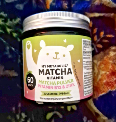 Bears with benefits, Vitamin Gummibärchen, Matcha, Vit. B12, Zink, Vitamine