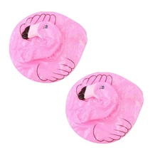 2X Flamingo Floating Inflatable Drink Can Holder Swimming Pool Bath Child Toy