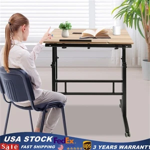 Rolling Ordinateur portable Bureau réglable de hauteur Table Stand up Bureau Poste de travail