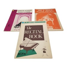 John W Schaum Piano Course and Recital Book Set 1945 Belwin Mills Lot of 3