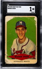 1954 Red Heart Baseball Cards 55