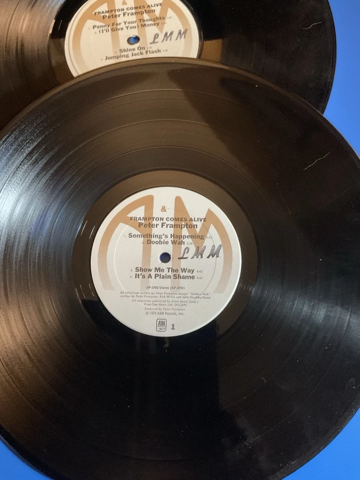 Vintage 1976 Peter Frampton Frampton Comes Alive Double LP 33 1/3 Vinyl - Image 4 of 4