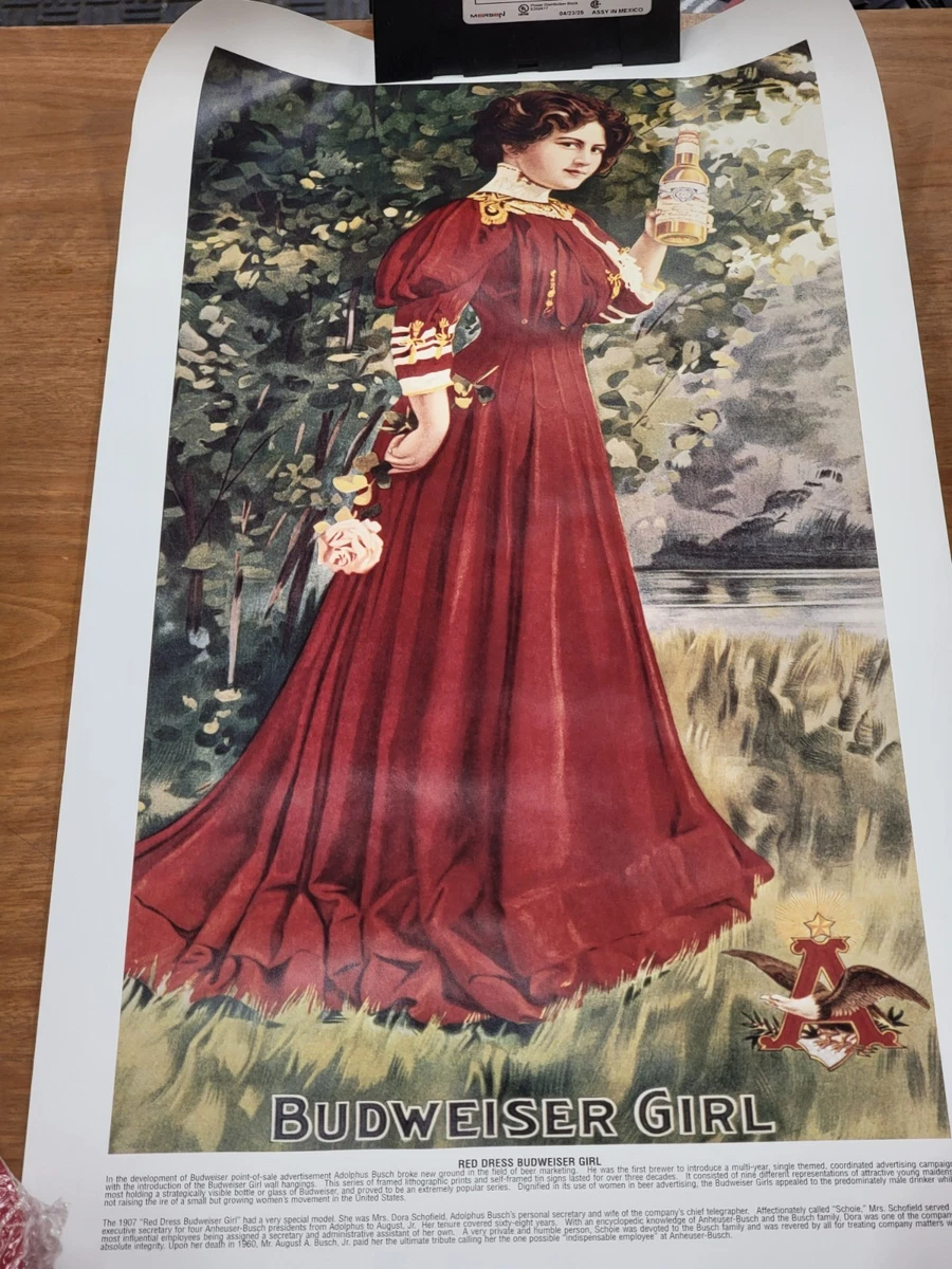 vintage budweiser poster products for sale | eBay