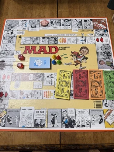 Vintage 1979  The Mad Magazine Board Game By Parker Brothers - 100% Complete