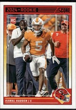 Kamal Hadden 2024 Score Kansas City Chiefs Rookie #378