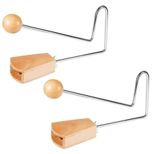 2 Pcs Vibra Slap Percussion Instrument Latin Vibraslap Handheld Musical Instr...
