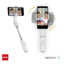 Zhiyun Smooth X White Combo, Foldable Gimbal Stabilizer for Smartphone