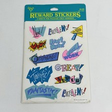 Vintage Hallmark Teacher Reward Stickers 4 Sheets Sealed NOS Ambassador