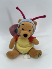 2000 Disney Store Winnie the Pooh Easter Butterfly Bean Bag 8in Plush