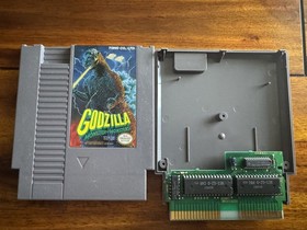 Godzilla & Godzilla 2 Nintendo Nes Cleaned/Tested