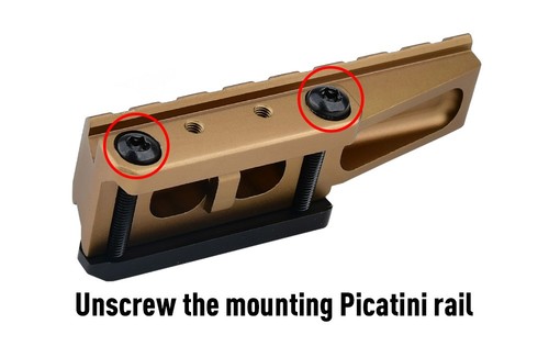 Supporto per cannocchiale Red Dot Picatinny base guida mirino staffa fissa adattatore obiettivo ottico - Foto 8 di 12