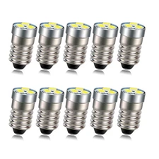 10X Ruiandsion 6000K White MES E10 GLB987 LED 3V Screw Bulb Fit View-Master