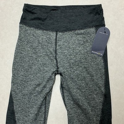 Brandneu mit Etikett Marks & Spencer Good Move kurze Damen-Leggings grau gemischt Größe 10 (478F)