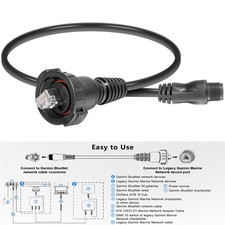 for Garmin 010-12531-01 Marine Network Adapter Cable Small Male to Large RJ-45