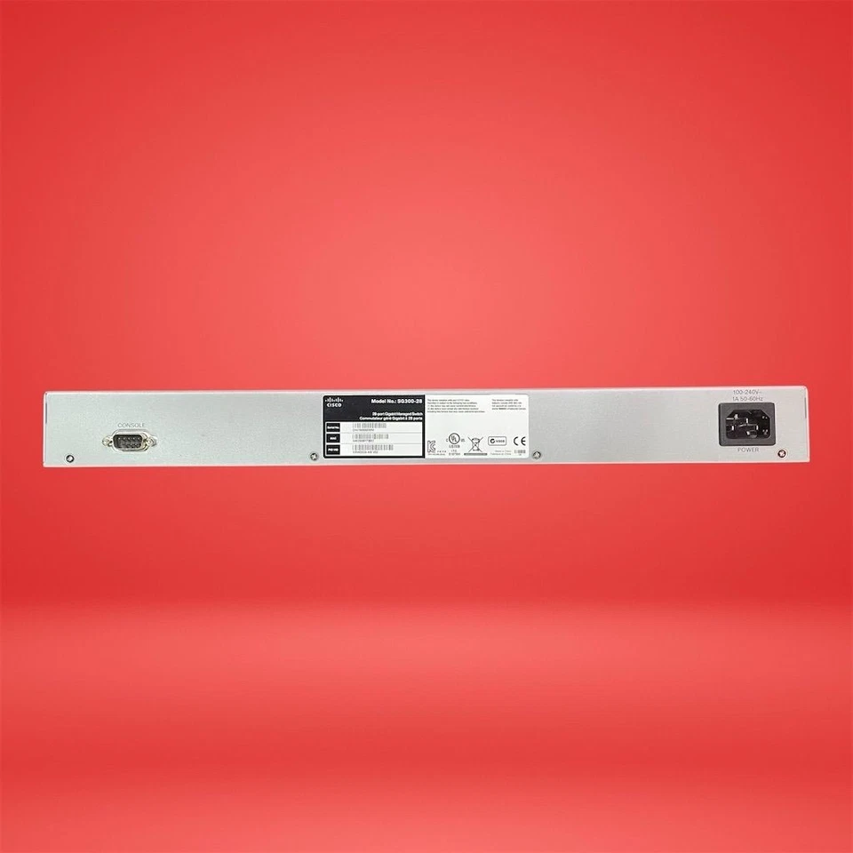 Conmutador de red administrado Gigabit de 28 puertos Cisco montable en rack Foto 3 de 4